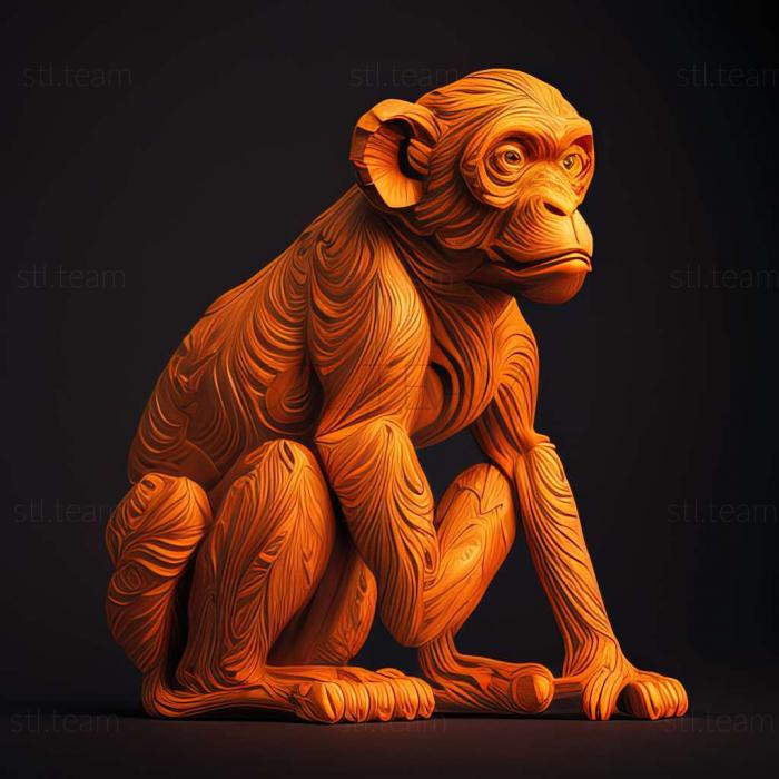 3D модель Знаменитое оранжевое животное (STL)